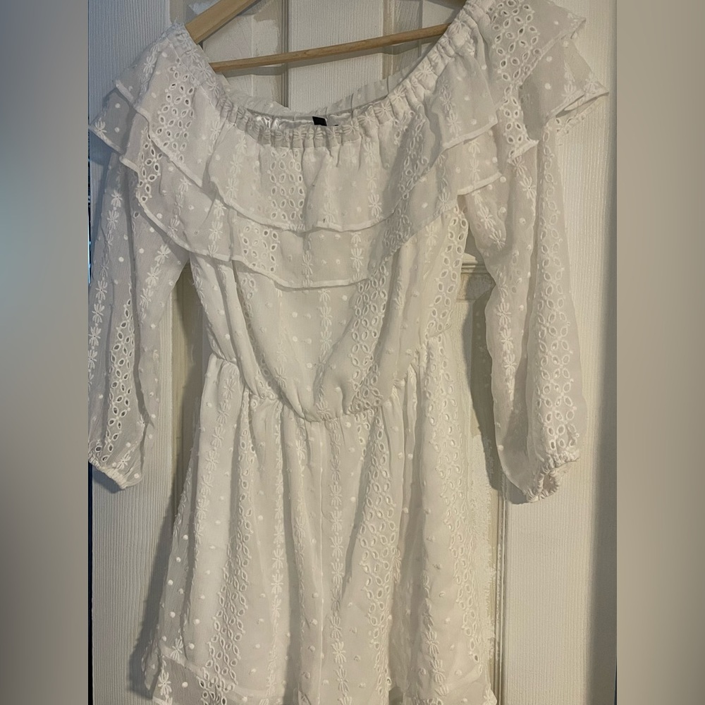 Never Worn!!! White Romper from Express!